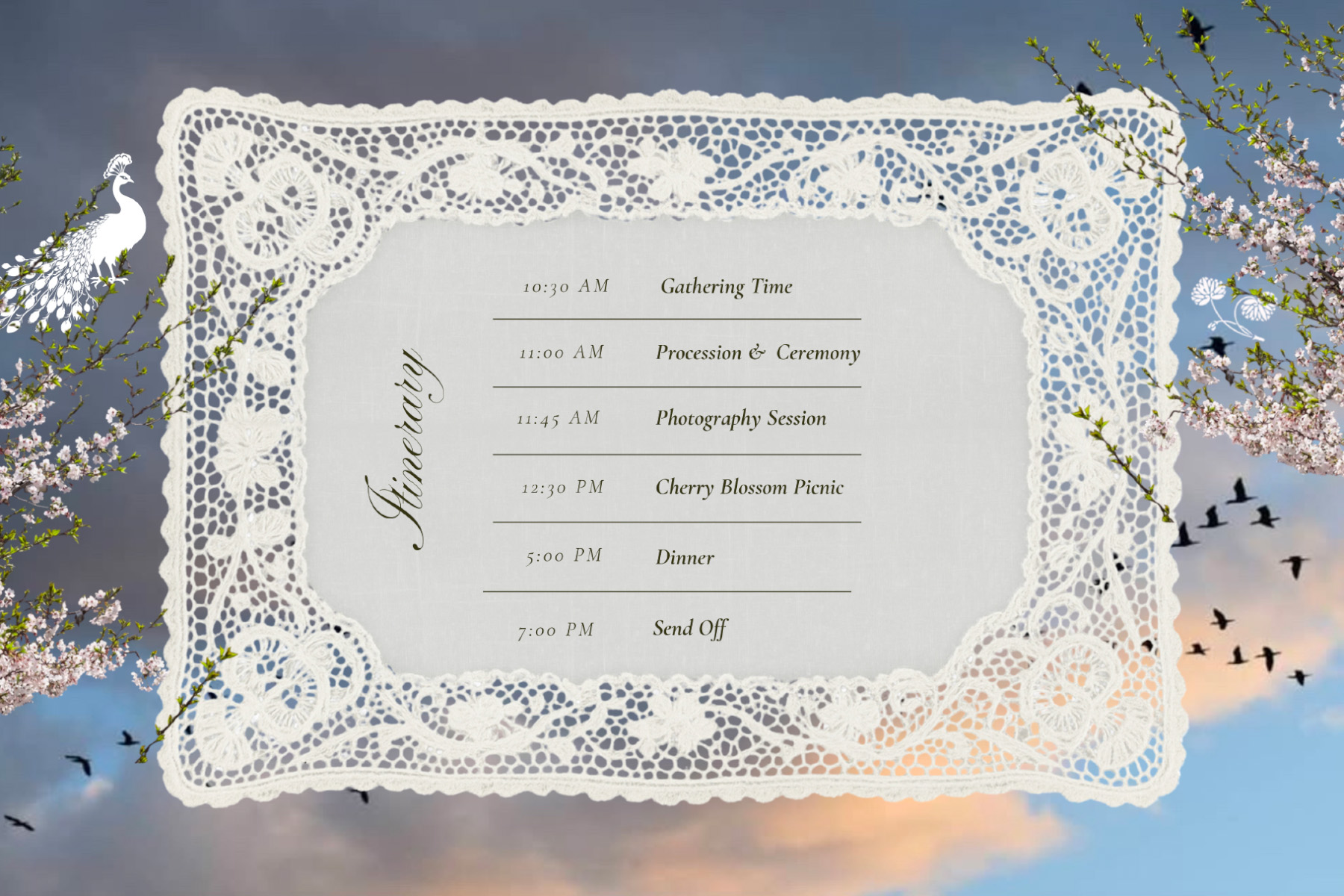 Itinerary